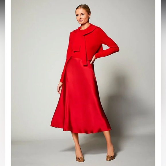 ANTONIO MELANI Dresses & Skirts - NWT Antonio Melani Blakely Coordinating A-line Satin Skirt